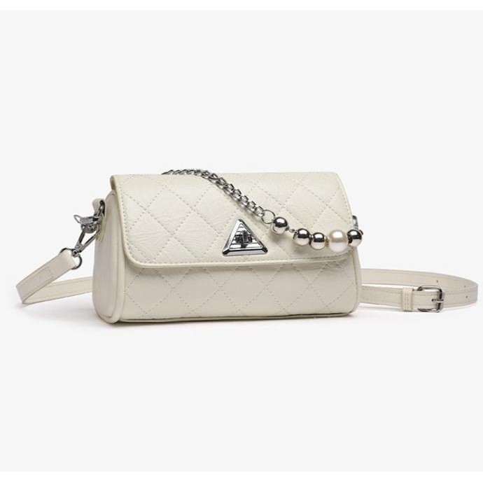 Grosir Mini Sling Bag Gd58332 Tas Selempang Quilted Wanita Rantai Mutiara Import