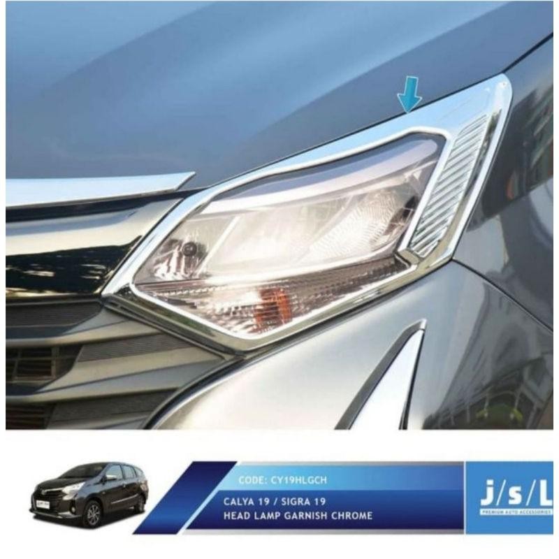 Garnish List Lampu Depan Calya Sigra 2019 - 2020