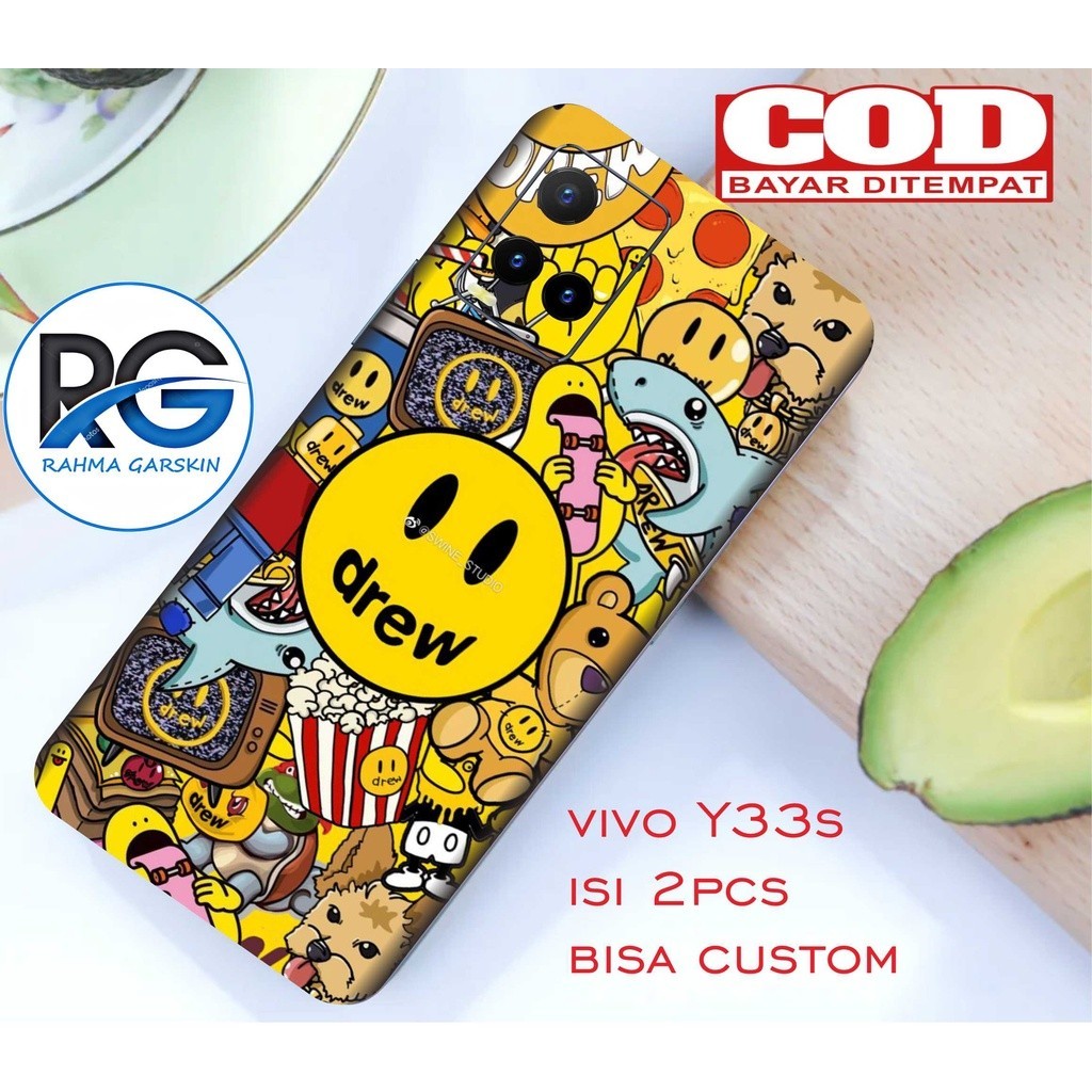 

*PromoTerjangkau* Vivo Y33s Garskin Wrap Stiker Premium / X Casing Case COD