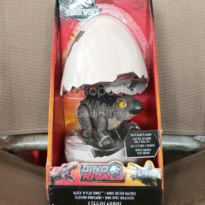 Jurassic World Rivals Dino HATCH N PLAY T-Rex Velociraptor Blue