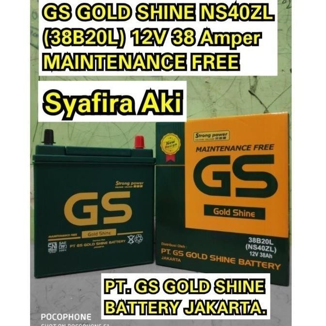 Aki Mobil Agya, Ayla, Calya, Sigra, Sirion Gs Mf Ns40Zl Accu Kering