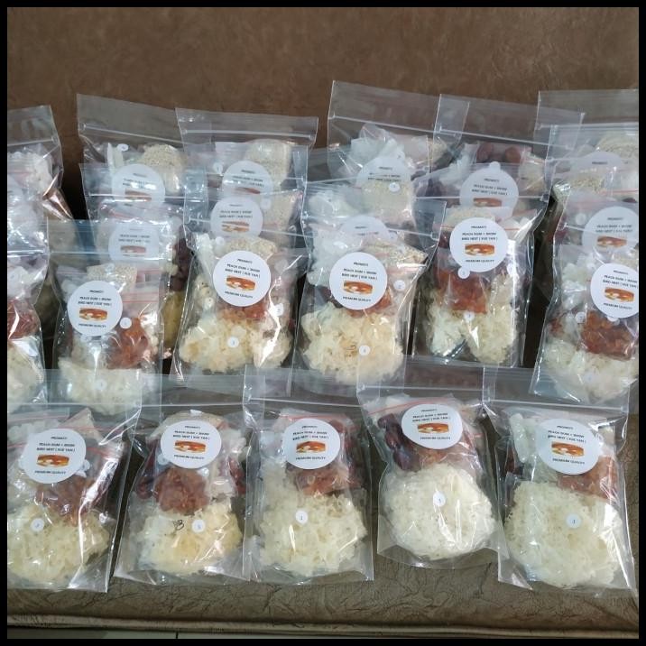 

Paket Snow Bird Nest ,Peach Gum Dessert Premium Quality , 8 Porsi