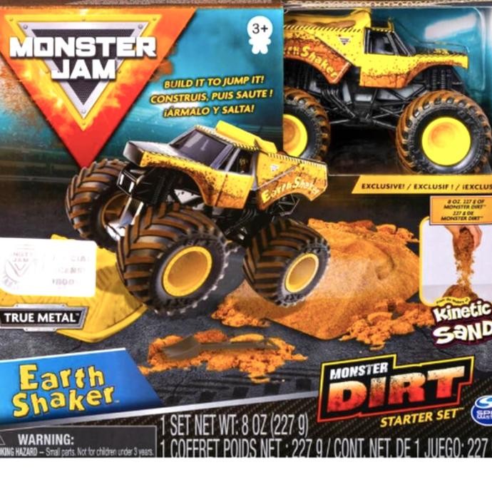 Monster Trucks Earth Shaker set kinetic sand spin master truck