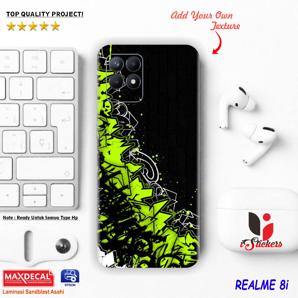 

*PromoTerjangkau* Realme 8i Garskin Wrap Stiker Premium / X Casing Case COD