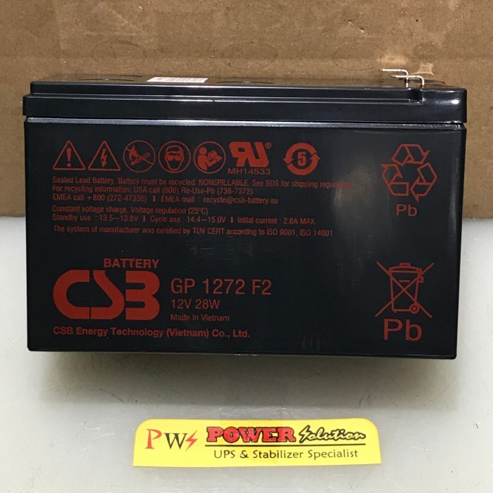 BARU Aki baterai kering Battery Panasonic 12v 7Ah aki ups panasonic 7,2Ah