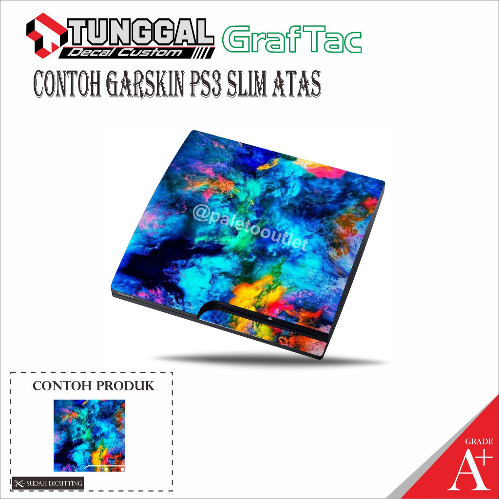 

*PromoTerjangkau* Stiker Ps3 Slim Anime Kualitas A Garskin Wrap Premium / X Casing Case COD