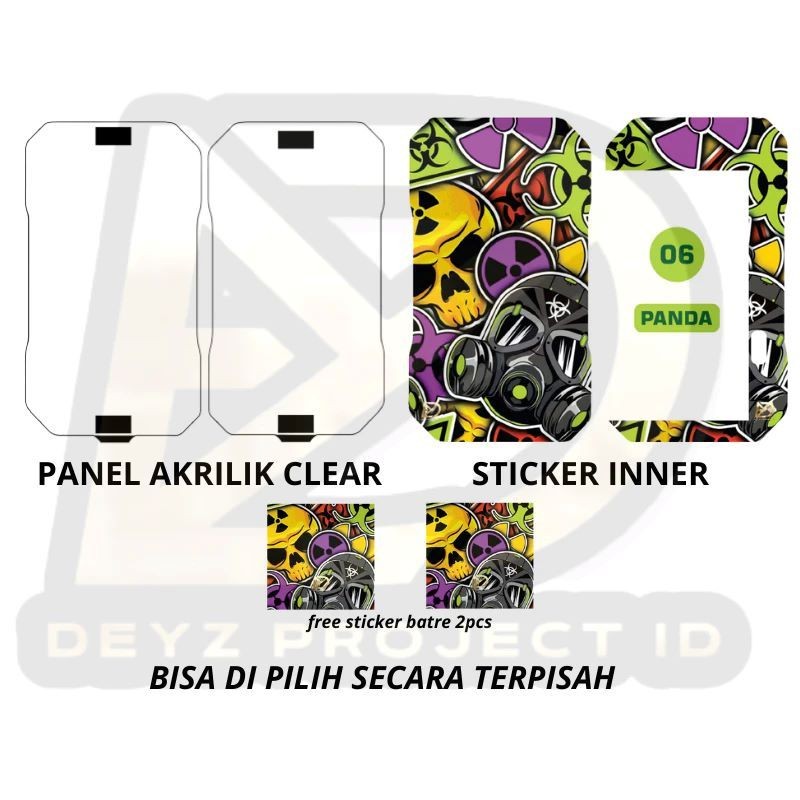 

*PromoTerjangkau* Pullset Stiker Dan Panel Clear Panda Garskin Wrap Premium / X Casing Case COD