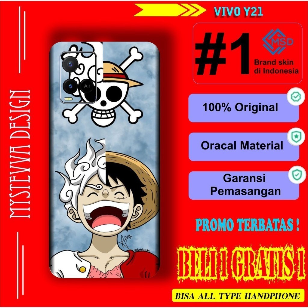 

*PromoTerjangkau* Vivo Y21 Garskin Wrap Stiker Premium / X Casing Case COD