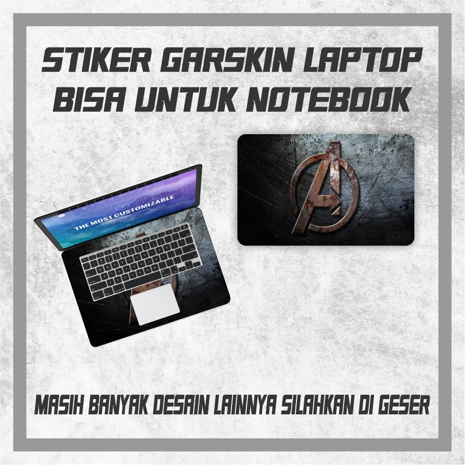 

*PromoTerjangkau* Stiker Laptop Marvel Terbaru Avengers Multigrafika 18 Garskin Wrap Premium / X Casing Case COD