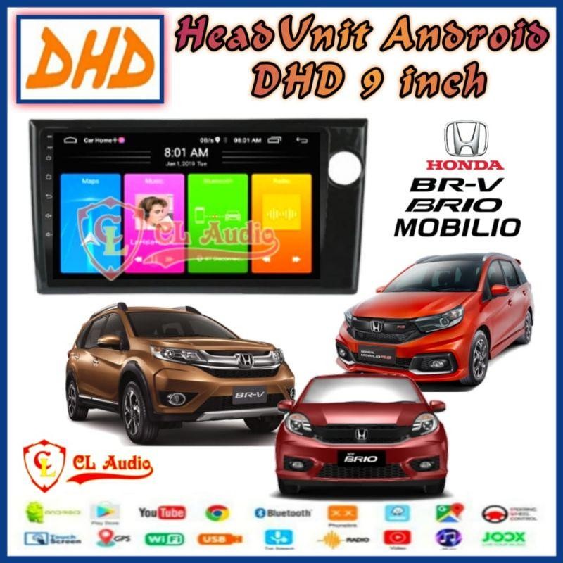 Head Unit Android Dhd 9 Inch Oem Honda Brio/Mobilio/Brv 2016 Up