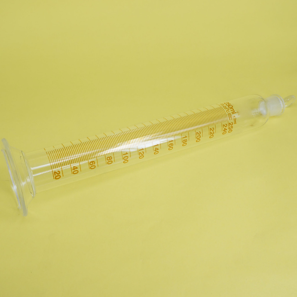 250ml 250cc Borosilicate Glass Measuring Cylinder With Plug Stopper Graduated Lab Laboratory