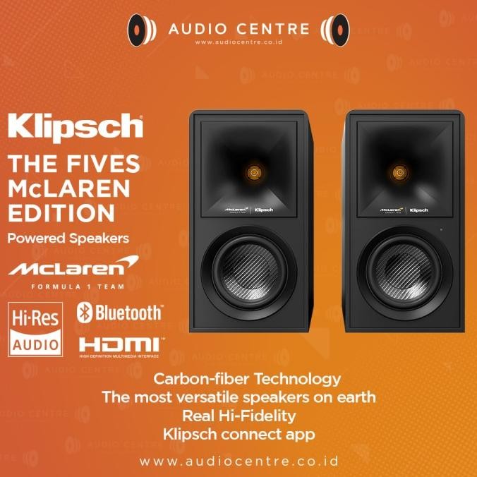 Murah Klipsch The Fives Mclaren Edition Active Speaker