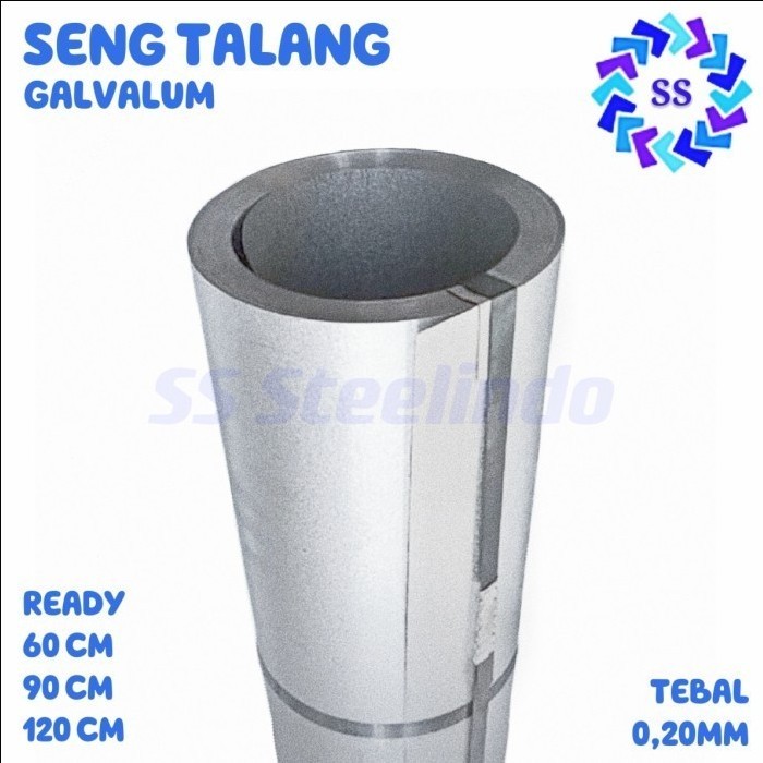 Seng Talang Galvalum (55Cm 90Cm 120Cm) 0,20 Mm