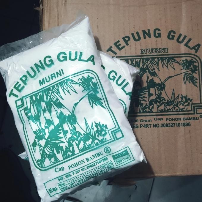 

Tepung Gula Cap Pohon Bambu 20x500g dus / Tepung Gula Murni Dus