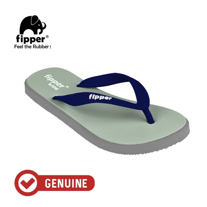 Fipper Wide / Sandal Jepit Unisex / Green Schist Grey Nobel Navy