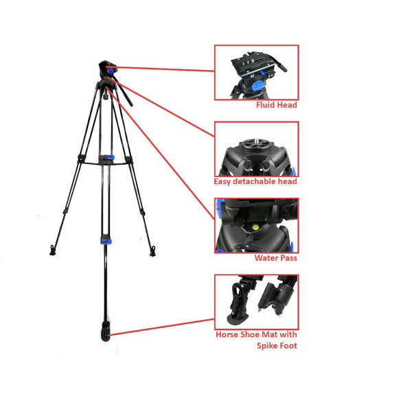 Takara Hydro B18 / B 18 Tripod Profesional With Fluid Head ORIGINAL