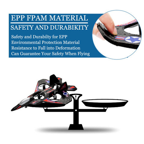 Mainan Pesawat Glider LC222 2.4ghz 6ch RC Plane Glider Busa VTOL