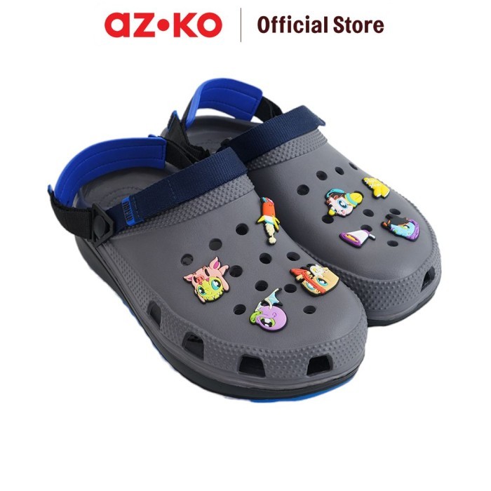 AZKO Ataru Sandal Pria Clogs Muklay Dengan Straps - 41