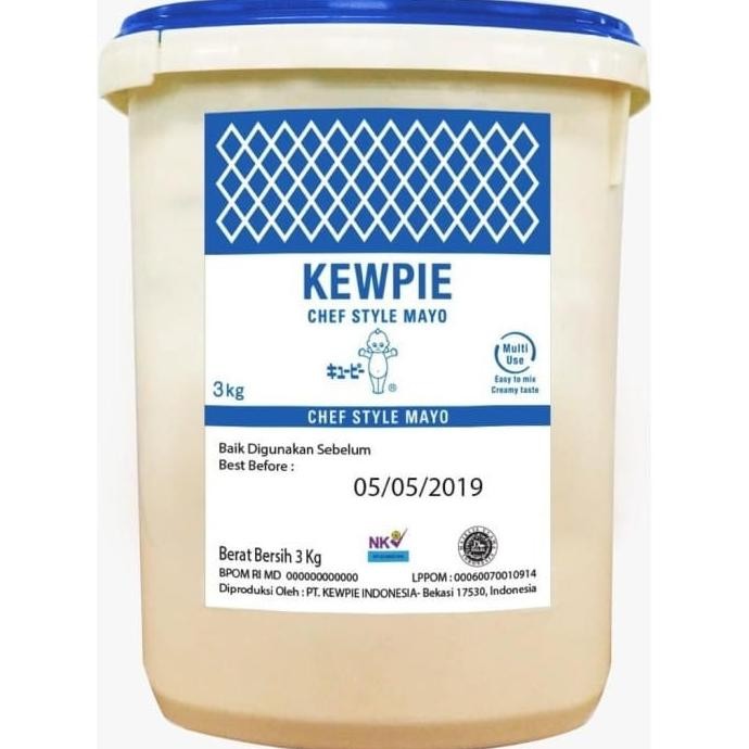 

Kewpie Chef Style Mayo 3Kg - Saus Mayonaise Mayonnaise 3 Kg PROMO