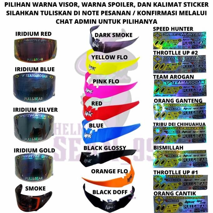 HELM NHK RX9 NAVY BLACK DOFF RED Terlaris