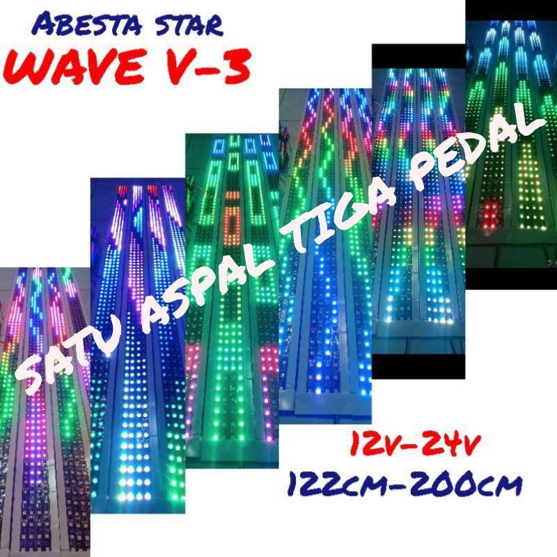 Lampu Strobo Wave 12V-24V 120Cm-140Cm-200Cm Futura Elf L300 Truck Bus