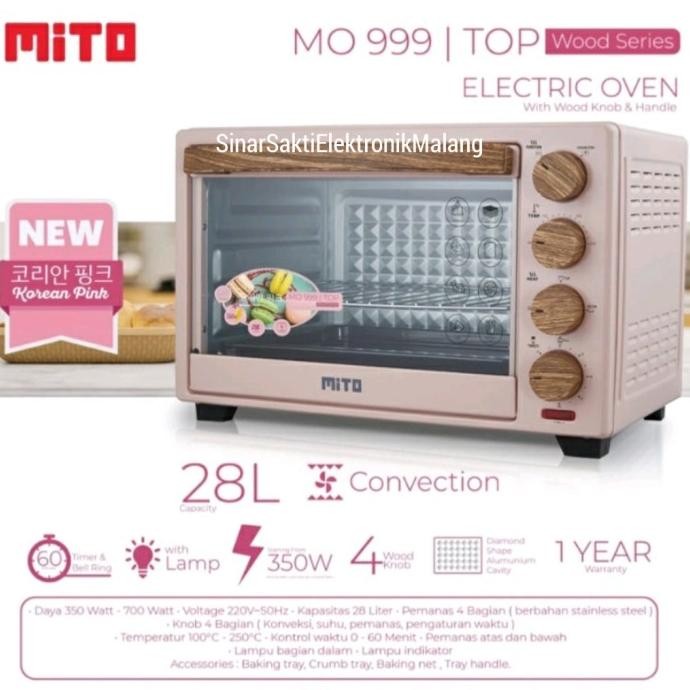Oven Mito MO 999 Top Kapasitas 28 Liter - Oven Listrik Mito Top MO999