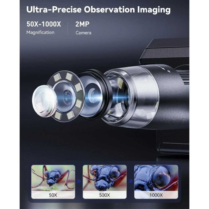 

Mikroskop microscope Digital Portable ultra zoom 1000X 1080P IPS 4.3 Inch 2000mAh