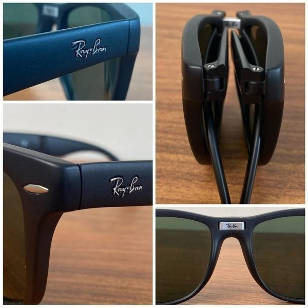Kacamata Rayban wayfarer folding hitam doff original authentic Mewah Ori