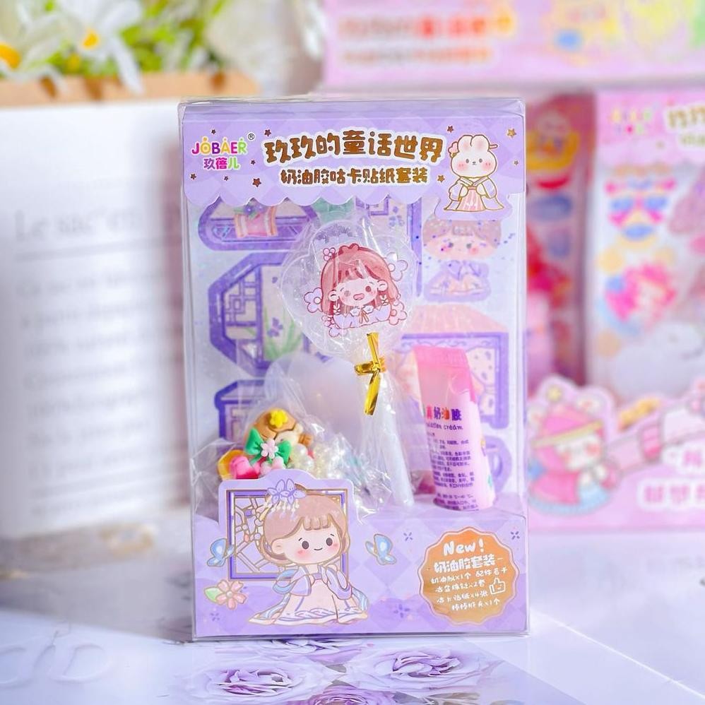 

ORIGINAL GINGERINFANT 1 set Diy gantungan kunci aklirik aesthetic mainan sticker anak super lucu un-140