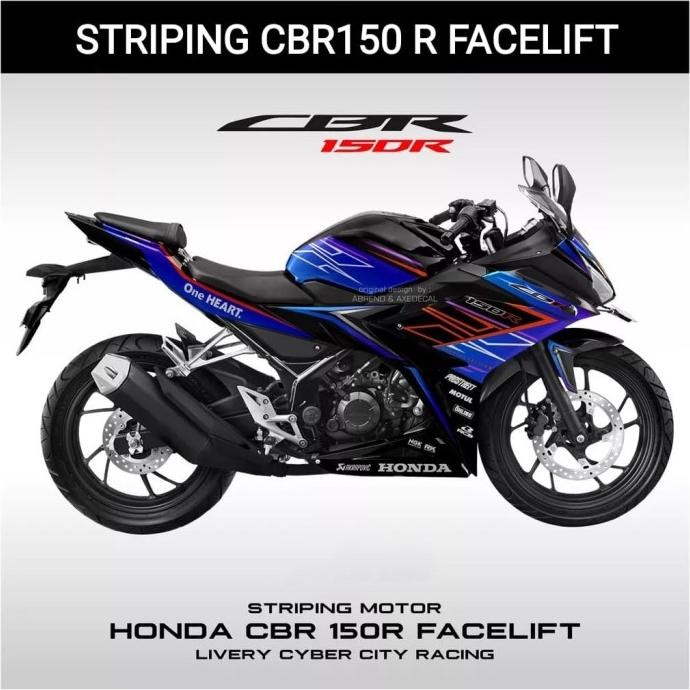 DECAL STIKER CBR150R FACELIFT STRIPING MOTOR HONDA CBR 150R K45G K45N