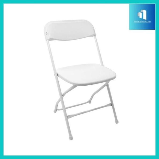 Suras- Krisbow Olympic Kursi Lipat - Putih Foldable Multifunction Chair Tempat Duduk Lipat Serbaguna