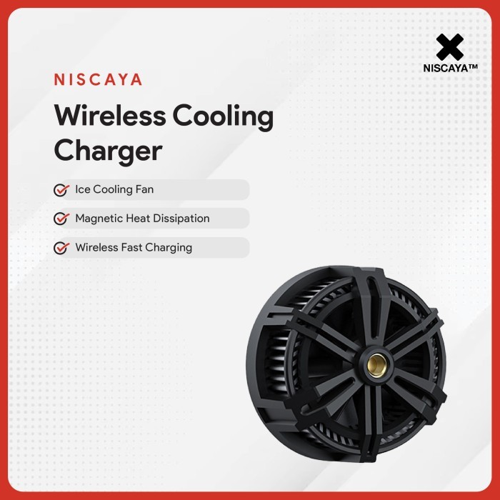 

SALE TERLARIS NISCAYA MAGNETIC WIRELESS COOLING CHARGER WITH BRACKET - PENGISI DAYA ERGONOMIS DENGAN
