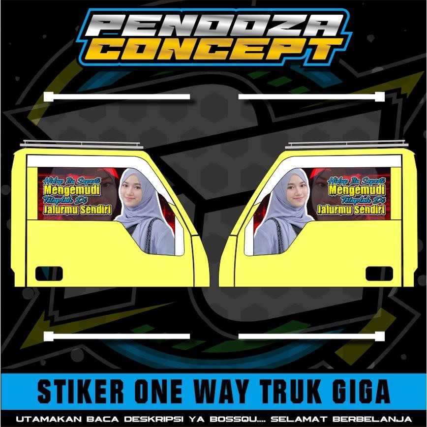 Stiker Kaca One Way Ragasa / Stiker Kaca Samping One Way Ragasa/Canter/Dyna
