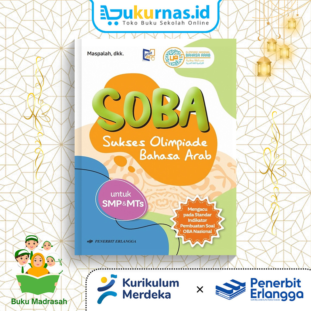 Buku SOBA : Sukses Olimpiade Bahasa Arab SMP/MTs - Erlangga