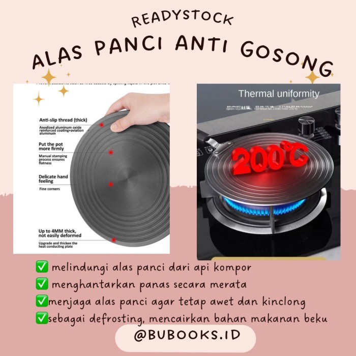 TERBARU alas panci anti gosong/ tatakan kompor tahan panas /heating plate