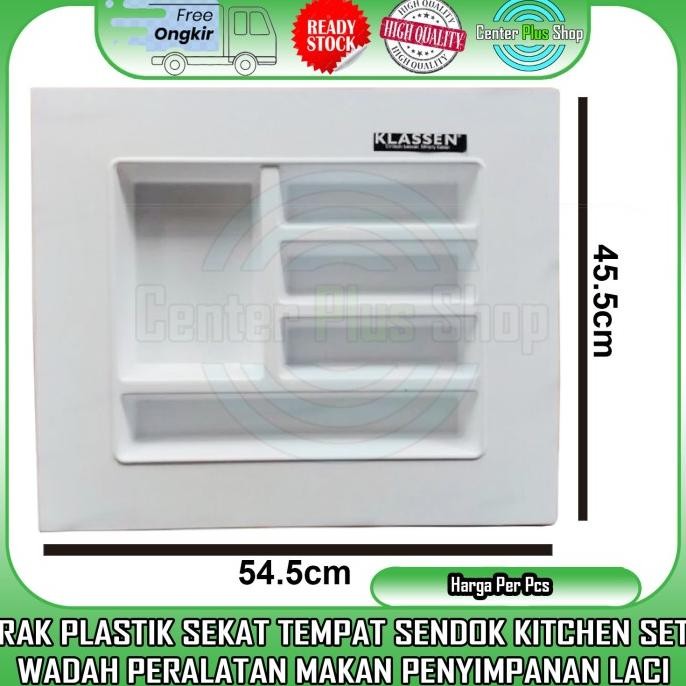 Tempat Sendok Kitchen Set Wadah Sekat Peralatan Alat Makan Drawer Plastik Pelastik Laci Garpu Pisau 