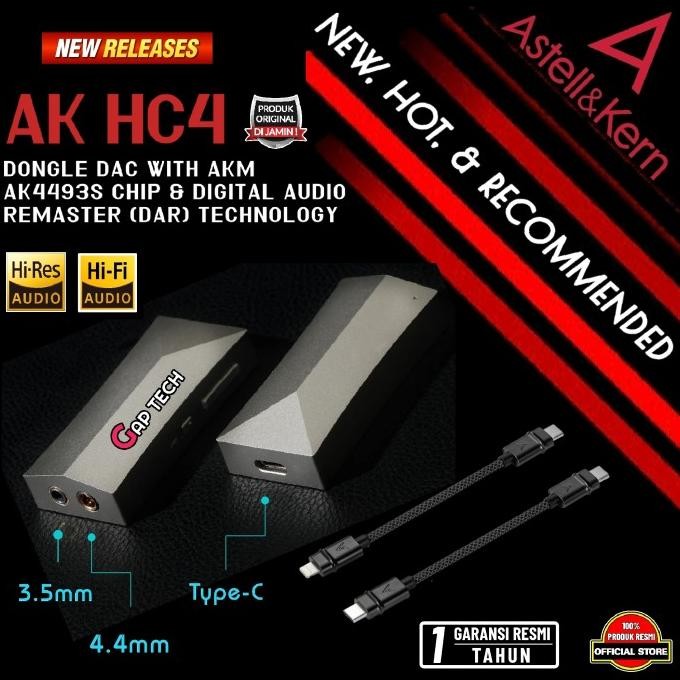 Grosir Astell&Kern Ak Hc4 / Hc 4 Dongle Dac With Akm Ak4493S Chip