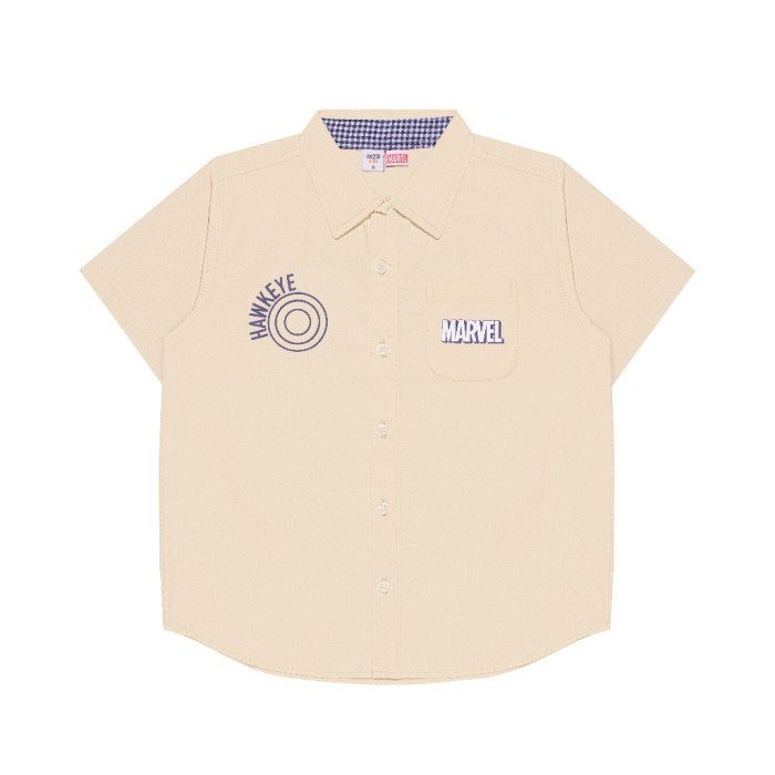 BRD MARVEL COLLECTION M231 KIDS KEMEJA MARVEL HAWKEYE CREAM 3113B SGA
