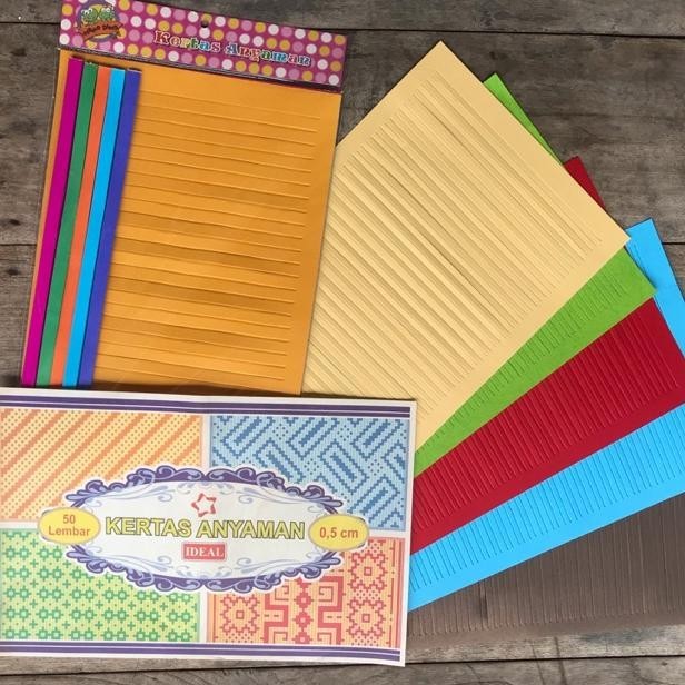 

KERTAS ANYAMAN 1 cm & 5 mm ISI 50 - IDEAL