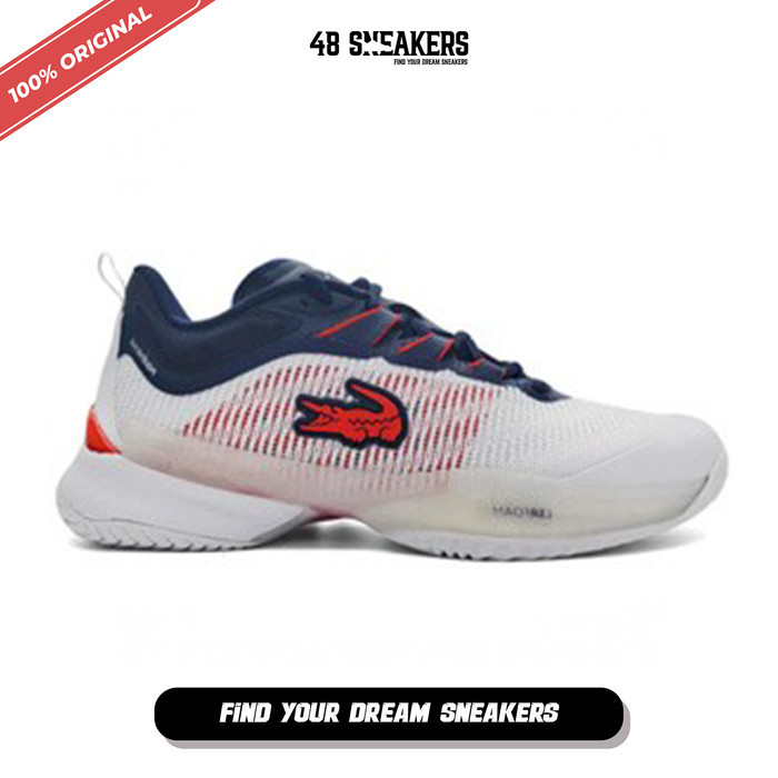 Sepatu Pria Lacoste AG-LT23 Ultra Tennis White/Navy (747SMA0028407) Original