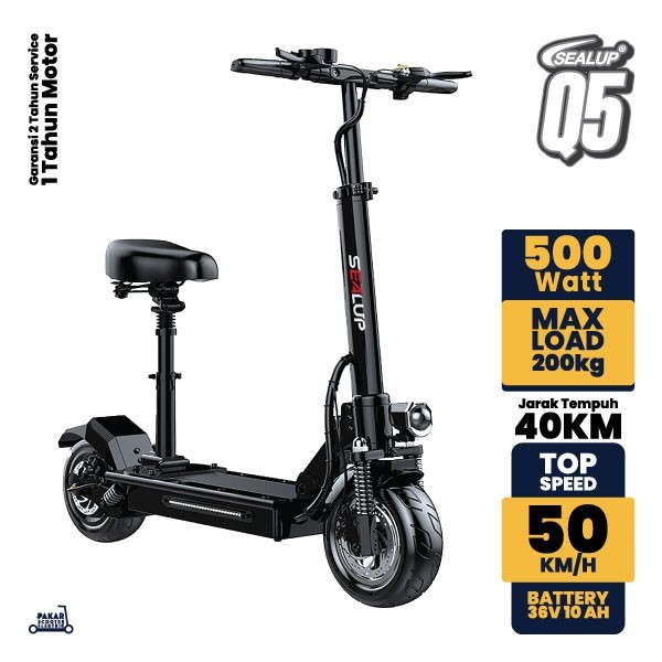 PROMO SKUTER LISTRIK SEALUP Q5 400WATT I SKUTER LISTRIK I SKUTER ELEKTRIK