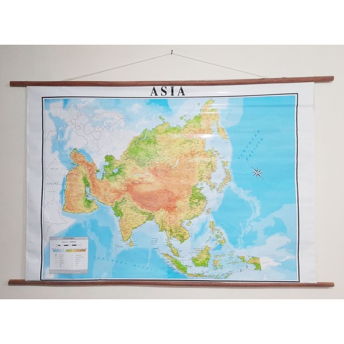 

FREE ONGKIR Peta Benua Asia (Bingkai)