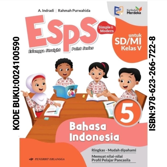 

READY GROSIR Buku ESPS Bahasa Indonesia Kelas 5 SD / MI Kurikulum Merdeka Erlangga