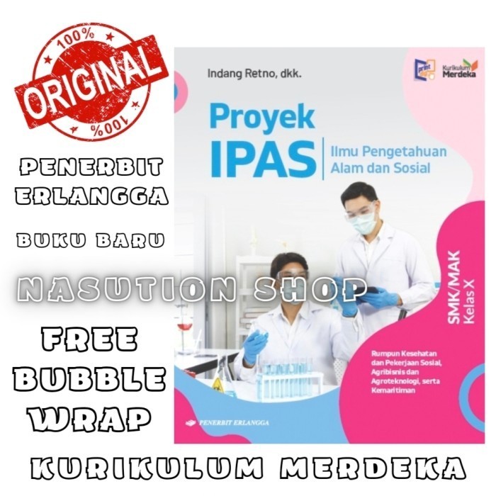 

READY STOK Buku Proyek IPAS Kesehatan Kelas 1 / 10 SMK Erlangga Kurikulum Merdeka