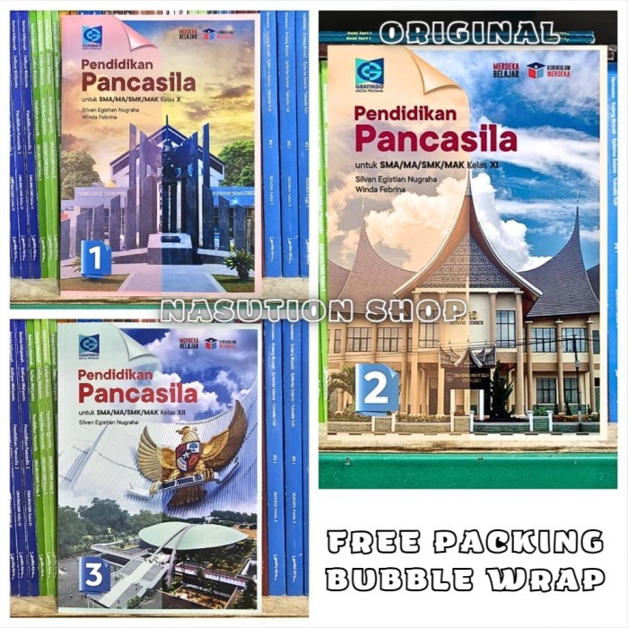 

LANGSUNG KIRIM Buku Pendidikan Pancasila Kelas 1 2 3 / 10 11 12 SMA Grafindo Merdeka