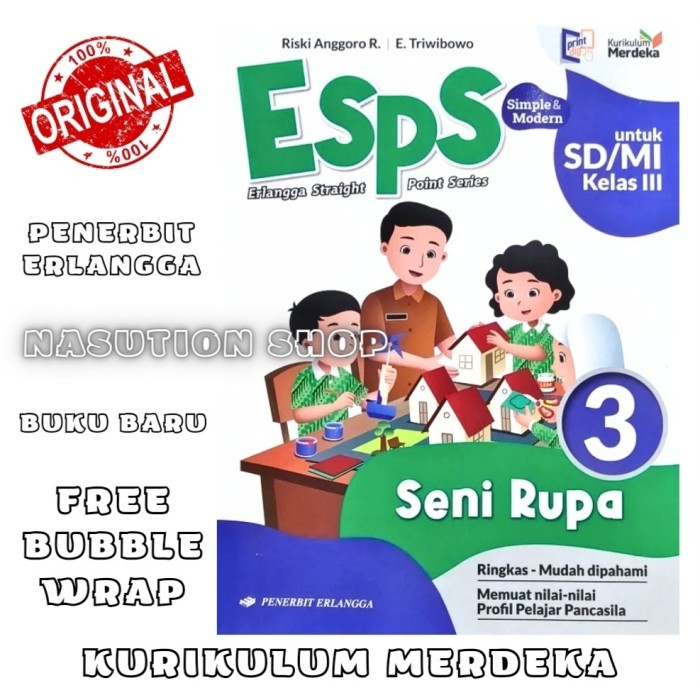 

BERKUALITAS Buku Esps Seni Rupa Kelas 3 SD/MI Erlangga Kurikulum Merdeka