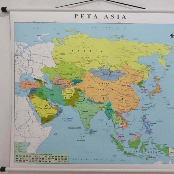 

ORI peta Asia peta dinding 98 x 123