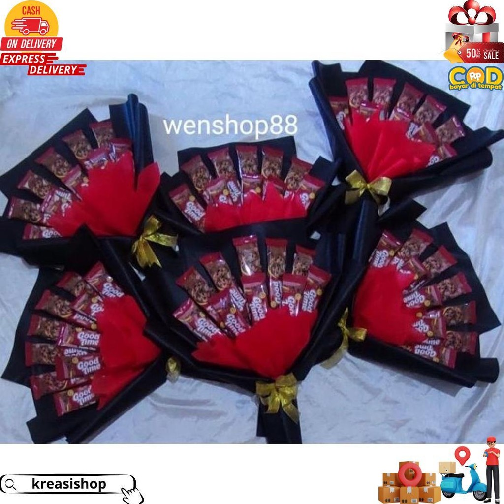 

Bouquet | Buket Snack Coklat I Buket Beng Beng | Valentine | Wisuda D Promo 2.2