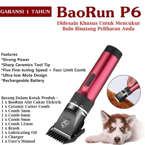 Alat cukur bulu hewan domba baorun p6 kucing anjing bergaransi
