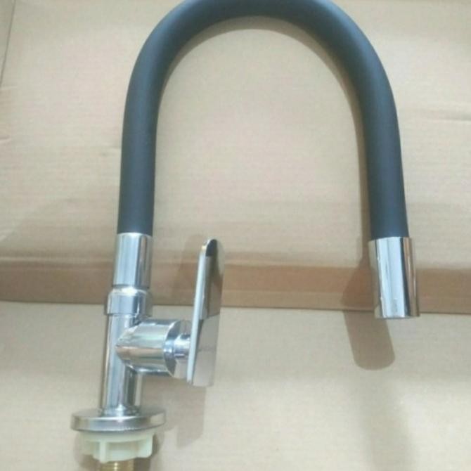Promo KERAN CUCI PIRING FLEKSIBEL MODEL WASSER TOTO ONDA HITAM/KRAN SINK COD